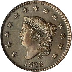 Lot 20 - 1826 Coronet Head Cent N7 R1 NGC MS63 BN