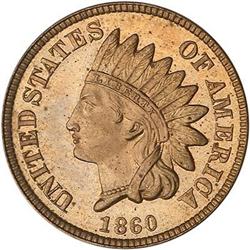 Lot 34 - 1860 Indian Head Cent PCGS PR65