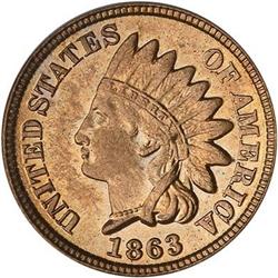 Lot 36 - 1863 Indian Head Cent PCGS MS65