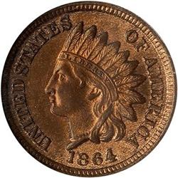 Lot 38 - 1864 Indian Head Cent. Bronze NGC MS65 RB