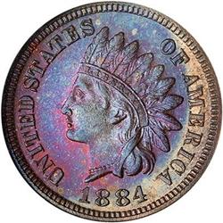 Lot 48 - 1884 Indian Head Cent NGC PF65 BN