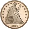 Image 1 : Lot 641 - 1867 Liberty Seated Dollar PCGS PR64DCAM
