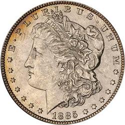 Lot 768 - 1885 Morgan Dollar NGC MS63*