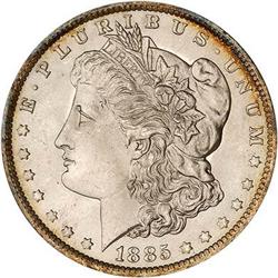 Lot 795 - 1885-O Morgan Dollar NGC MS67