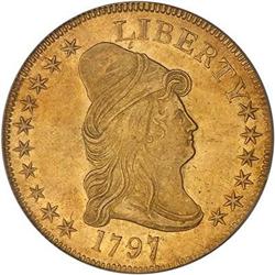 Lot 1189 - 1797 $10 Capped Bust. Large eagle PCGS MS61