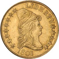 Lot 1193 - 1801 $10 Capped Bust NGC MS61