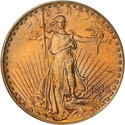 Lot 1304 - 1913-D $20 St. Gaudens PCGS MS64