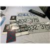 Image 2 : Vintage Automotive  Lot License Plates, sign and Pamphlets