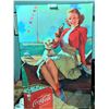 Image 1 : Vintage Reproduction Coca Cola Sign On Pressboard 24.5x36.5" H