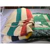 Image 2 : Lot of 2 Blankets. Hudson's Bay Point Blanket and A Quilt  Bay Blanket has a bit of Damage