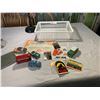 Image 1 : Shelf Lot of Vintage Stocks and Stickers and Toys