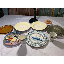 Lot of Vintage Collectible Plates Etc.