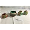Image 1 : Lot of 4 Decorative Pottery Pieces