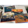 Image 1 : Lot of 4 Older Military Airplane Calendars