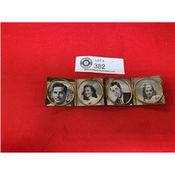 Vintage Fold Out Frame With Movie Star's Photos
