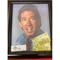Pair Of Brett Butt Tickets From River Rock Show Theatre. Framed With Photo
