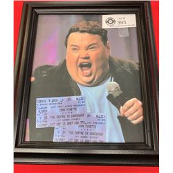 Pair Of John PineteTickets. Framed With Photo