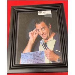Pair Of Brad Garrett Tickets. Framed With Photo