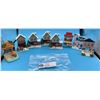Image 1 : Lot of 8 Limited Edition Little Bailey;s Collectible Village Houses.