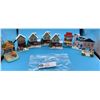 Image 1 : Lot of 8 Limited Edition Little Bailey;s Collectible Village Houses.