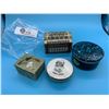 Image 1 : Lot of 4 Decorative Trinket Boxes. Paua Shell, Bone China, Wooden and Soapstone. All Nice