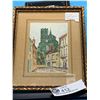 Image 1 : Vintage Watercolour Signed Herry Picture of Seaforth England. In Vintage Frame