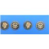 Image 1 : Lot of 4 1849 $20 Liberty Tribute Proof Coins.