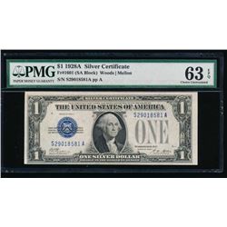 1928A $1 Silver Certificate PMG 63EPQ