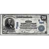 Image 1 : 1902 PB $20 First NB of Washington, Pennsylvania CH# 586 National Currency Note