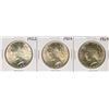 Image 1 : Lot of 1922-1924 $1 Peace Silver Dollar Coins