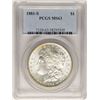 Image 2 : 1881-S $1 Morgan Silver Dollar Coin PCGS MS63 Amazing Rainbow Toning