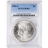 Image 1 : 1881-S $1 Morgan Silver Dollar Coin PCGS MS64