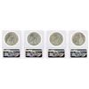 Image 2 : Lot of (4) 1923 $1 Peace Silver Dollar Coins NGC MS63
