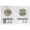 Image 2 : Lot of (2) 1946-D Walking Liberty Half Dollar Coins PCGS MS65