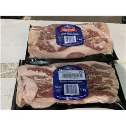 Lot of 2 x 1KG carvers choice maple leaf thick cut bacon