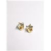 Image 1 : 14K Yellow Gold Diamond(0.16ct) (I, G-H) (0.44Gm) Stud Earrings Earrings, Made in Canada, Appraised 