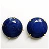 Image 1 : 14K Yellow Gold Blue Sapphire(9ct) (2.34Gm) Stud Earrings Earrings, Made in Canada, Appraised Retail