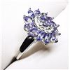 Image 1 : Silver Tanzanite(1ct) (3.32Gm) Ring (~Size 7), Suggested Retail Value $240