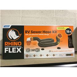 Rhino Flex RV Sewer Hose Kit 15'