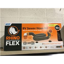 Rhino Flex RV Sewer Hose Kit 15'