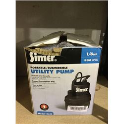 Simer 1/6 HP Portable Utility Pump