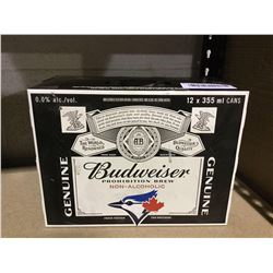 Case of Budweiser Non-Alcoholic prohibition Brew (12 x 355mL)