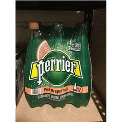 Perrier Pink Grapefruit Carbonated Natural Spring Water (6 x 1L)