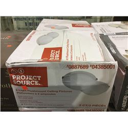 Project Source 12" 2-Light Flushmount Ceiling Fixtures