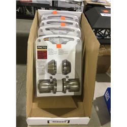 Facto Keyed Lockset w/ Deadbolt Lot of 4