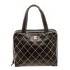 Image 1 : Chanel Quilted Leather Bowler Bag