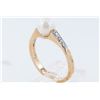 Image 4 : Gold/Pearl/Diamond Ring