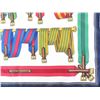 Image 3 : Authentic HERMES Belt Design Blue 100% Silk Pocket Square