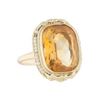 Image 1 : Gold/Citrine/Pearl Ring (Size 5 1/4)