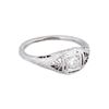 Image 1 : Gold/Diamond Filigree Ring (Size 6 3/4)